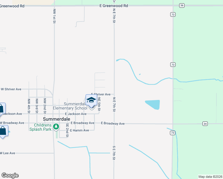 map of restaurants, bars, coffee shops, grocery stores, and more near 403 North East 7th Street in Summerdale