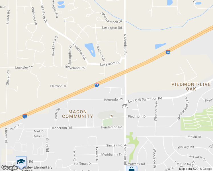map of restaurants, bars, coffee shops, grocery stores, and more near 312 Macon Road in Tallahassee