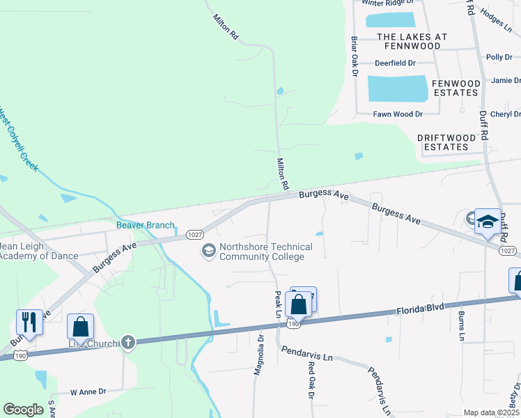 map of restaurants, bars, coffee shops, grocery stores, and more near 30196 Peak Lane in Walker