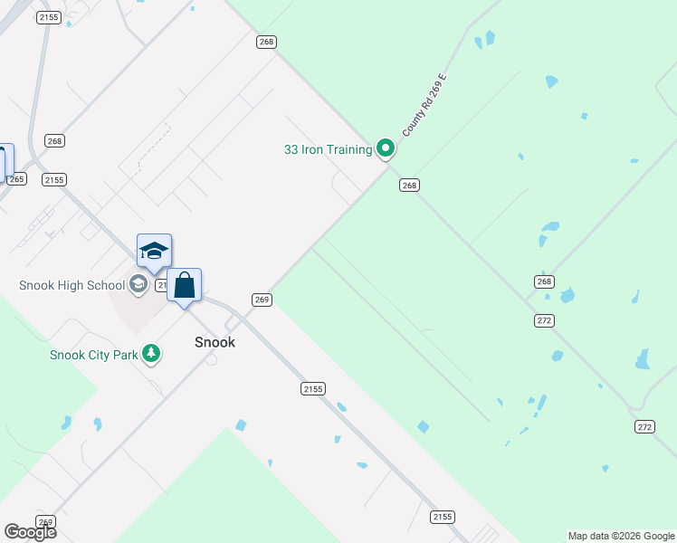 map of restaurants, bars, coffee shops, grocery stores, and more near 422 County Road 269 in Snook