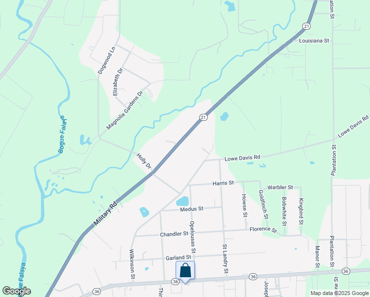 map of restaurants, bars, coffee shops, grocery stores, and more near 73118 Military Road in Covington