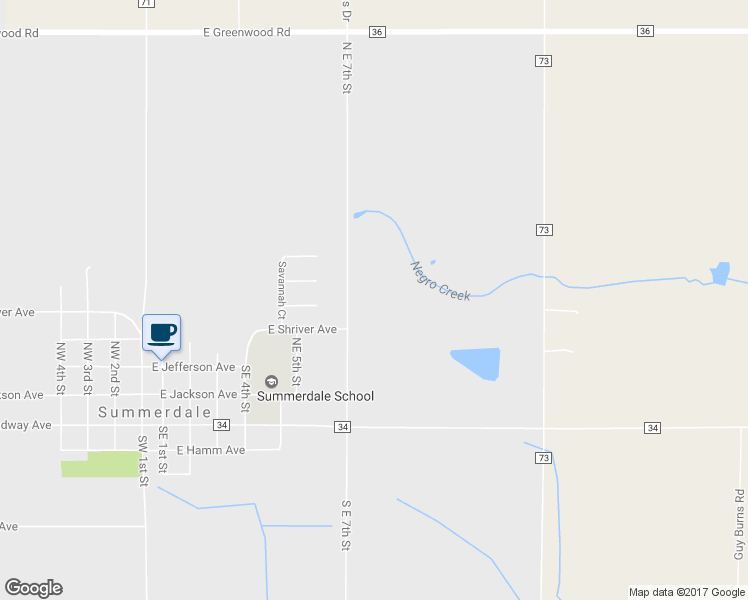 map of restaurants, bars, coffee shops, grocery stores, and more near 504 North East 7th Street in Summerdale