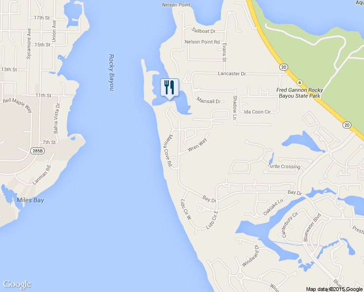 map of restaurants, bars, coffee shops, grocery stores, and more near 4184 White Tail Cir in Niceville