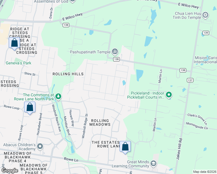 map of restaurants, bars, coffee shops, grocery stores, and more near 21400 Wilmiller Lane in Pflugerville