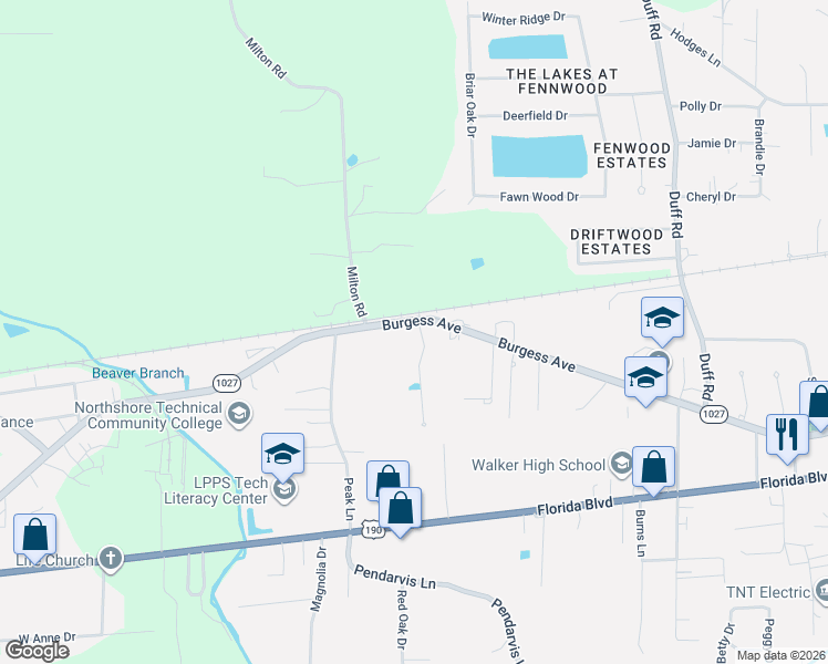 map of restaurants, bars, coffee shops, grocery stores, and more near 11135 Peaks Avenue in Walker