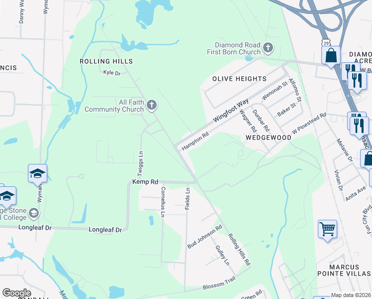 map of restaurants, bars, coffee shops, grocery stores, and more near in Escambia County