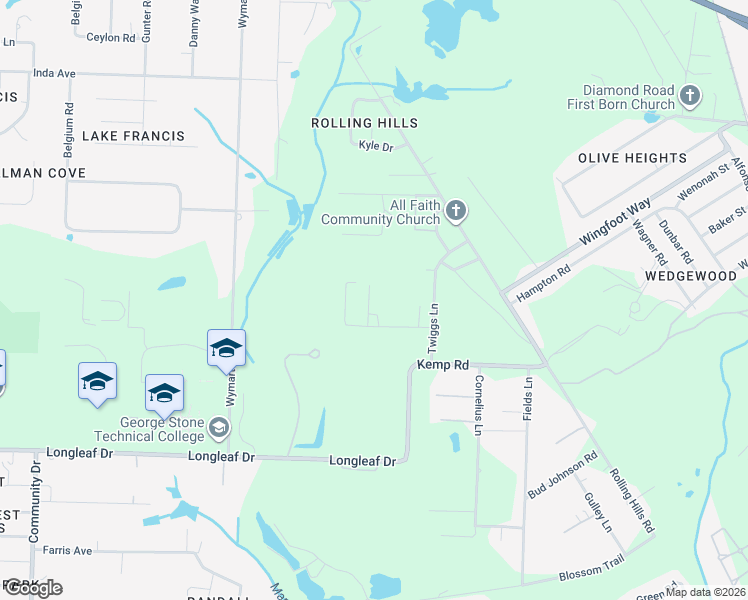 map of restaurants, bars, coffee shops, grocery stores, and more near 6900 Cutter Street in Pensacola