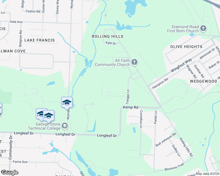 map of restaurants, bars, coffee shops, grocery stores, and more near 6900 Cutter Street in Pensacola