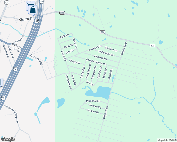 map of restaurants, bars, coffee shops, grocery stores, and more near 120 Rodgers Road in Shepherd
