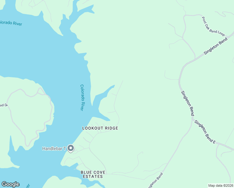 map of restaurants, bars, coffee shops, grocery stores, and more near 5435 Lookout Ridge Drive in Marble Falls