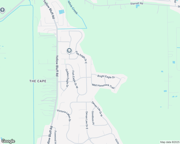 map of restaurants, bars, coffee shops, grocery stores, and more near 14012 Wild Hammock Trail in Jacksonville