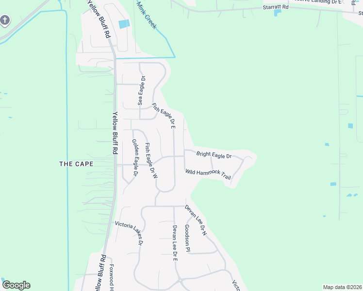 map of restaurants, bars, coffee shops, grocery stores, and more near 14012 Wild Hammock Trail in Jacksonville