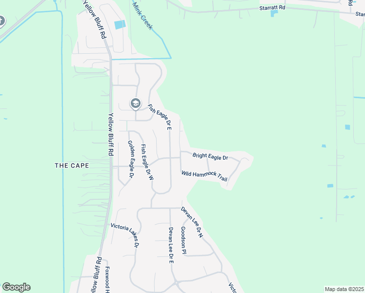 map of restaurants, bars, coffee shops, grocery stores, and more near 14013 Wild Hammock Trail in Jacksonville