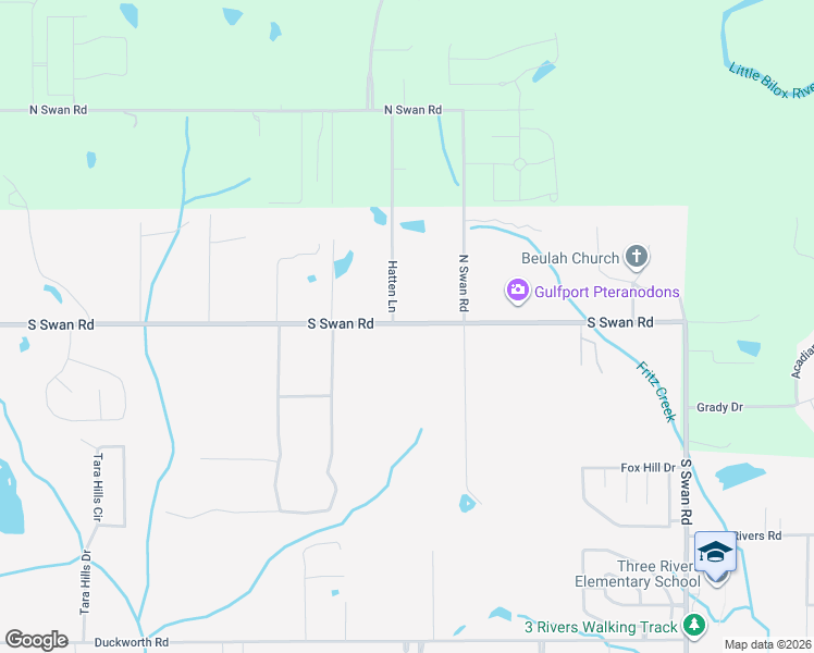 map of restaurants, bars, coffee shops, grocery stores, and more near 14300 Hatten Lane in Gulfport