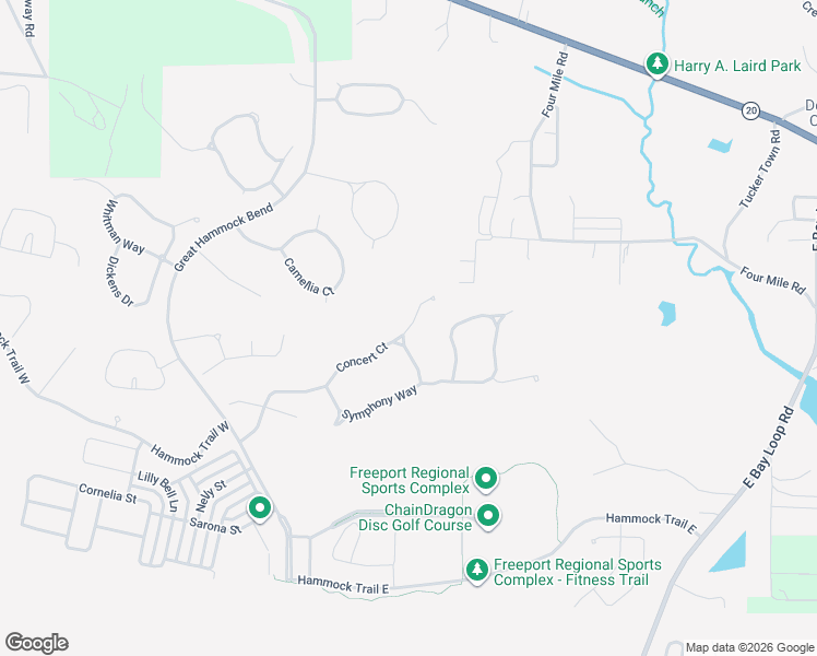 map of restaurants, bars, coffee shops, grocery stores, and more near 270 Concert Court in Freeport
