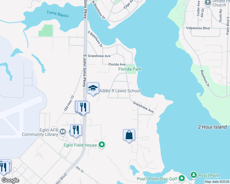 map of restaurants, bars, coffee shops, grocery stores, and more near 265 Mississippi Avenue in Valparaiso