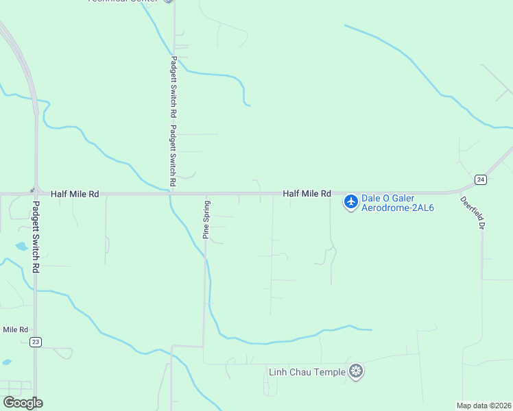map of restaurants, bars, coffee shops, grocery stores, and more near 6931 Half Mile Road in Irvington