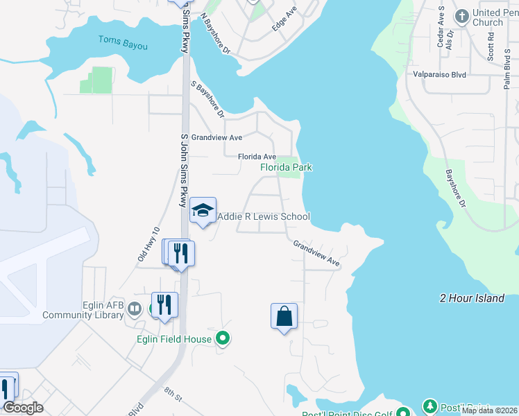 map of restaurants, bars, coffee shops, grocery stores, and more near 265 Mississippi Avenue in Valparaiso