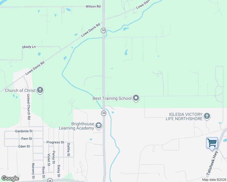 map of restaurants, bars, coffee shops, grocery stores, and more near 22081 Prats Road in Abita Springs