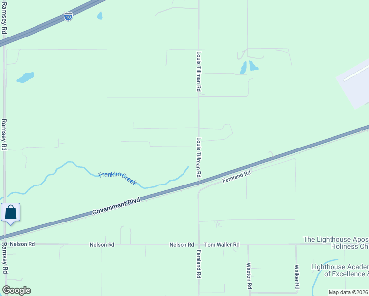 map of restaurants, bars, coffee shops, grocery stores, and more near 9433 Louis Tillman Road in Grand Bay