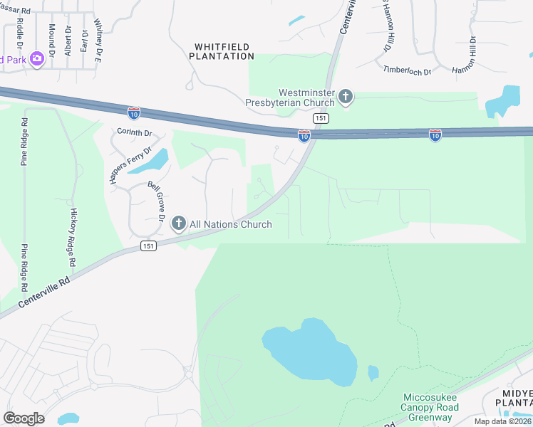 map of restaurants, bars, coffee shops, grocery stores, and more near 4059 Centerville Road in Tallahassee