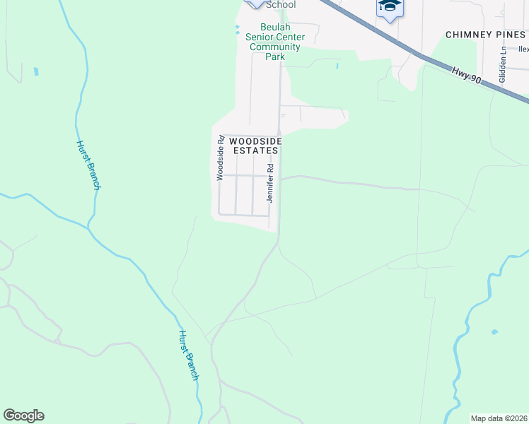 map of restaurants, bars, coffee shops, grocery stores, and more near 7103 Jennifer Road in Pensacola