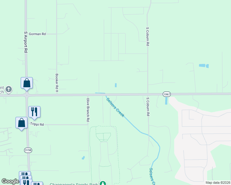 map of restaurants, bars, coffee shops, grocery stores, and more near 19421 Old Covington Highway in Hammond