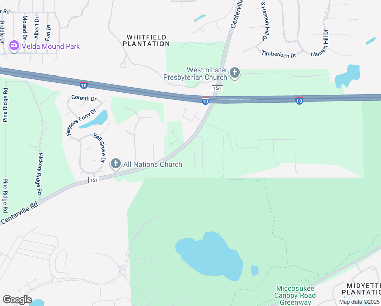 map of restaurants, bars, coffee shops, grocery stores, and more near 2058 Hansel Hill Drive in Tallahassee