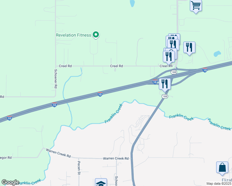 map of restaurants, bars, coffee shops, grocery stores, and more near in Grand Bay