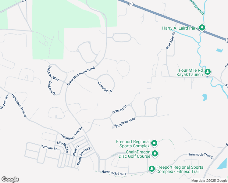 map of restaurants, bars, coffee shops, grocery stores, and more near 312 Camellia Court in Freeport