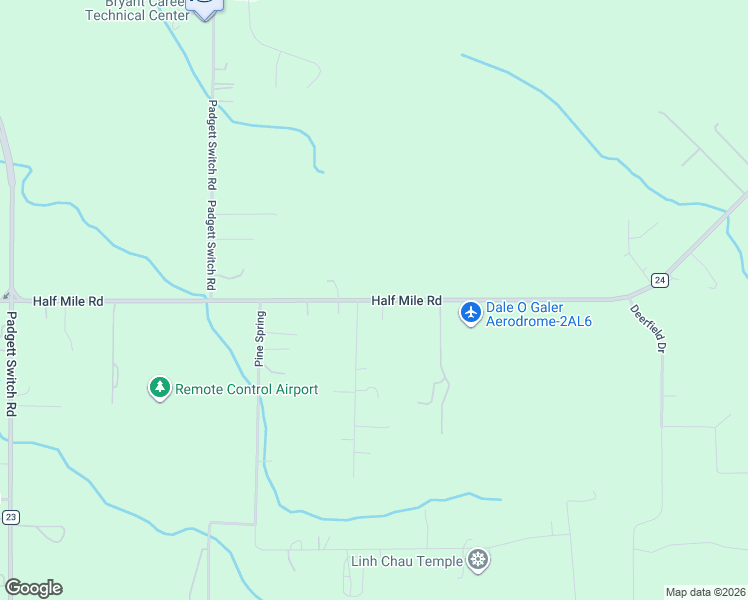 map of restaurants, bars, coffee shops, grocery stores, and more near 6849 Half Mile Road in Irvington