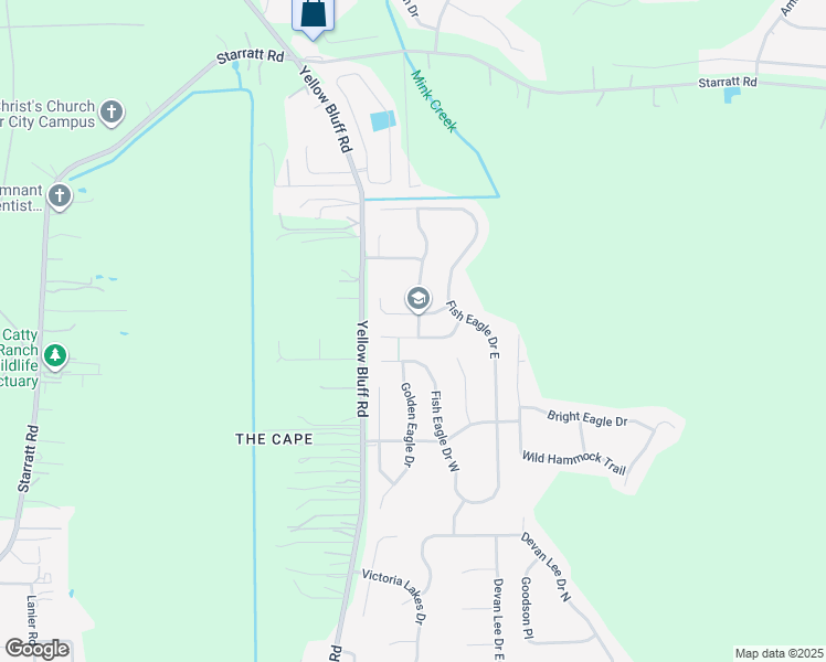 map of restaurants, bars, coffee shops, grocery stores, and more near 2847 Alaskan Way in Jacksonville