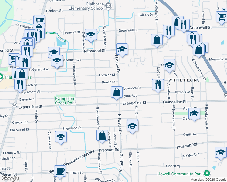 map of restaurants, bars, coffee shops, grocery stores, and more near 4728 Saint Gerard Avenue in Baton Rouge