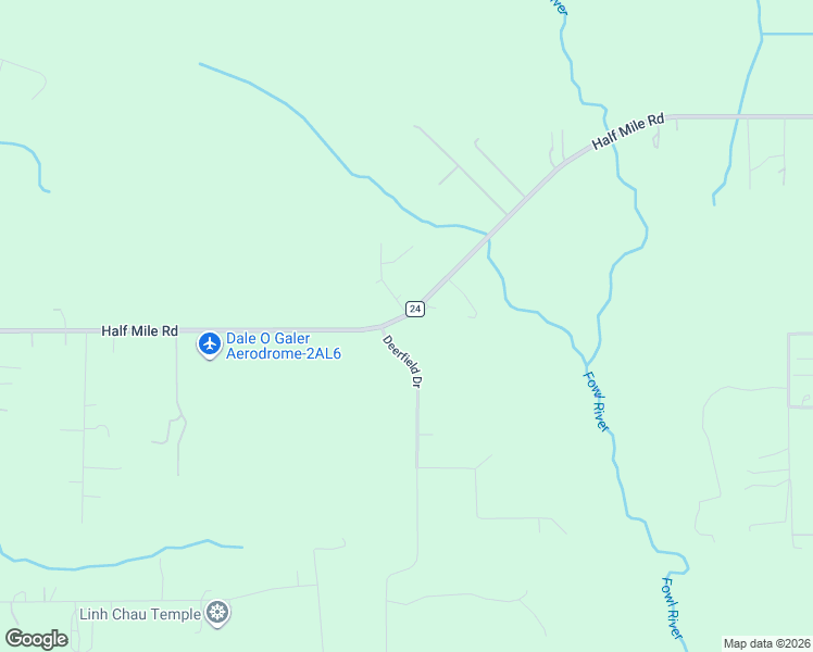 map of restaurants, bars, coffee shops, grocery stores, and more near 6849-6865 Half Mile Rd in Mobile