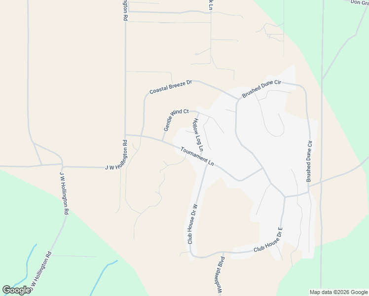 map of restaurants, bars, coffee shops, grocery stores, and more near Tournament Lane in Freeport