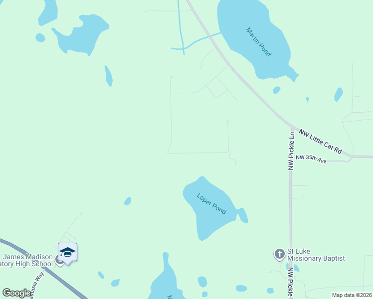 map of restaurants, bars, coffee shops, grocery stores, and more near 261 Willie Deas Road in Madison