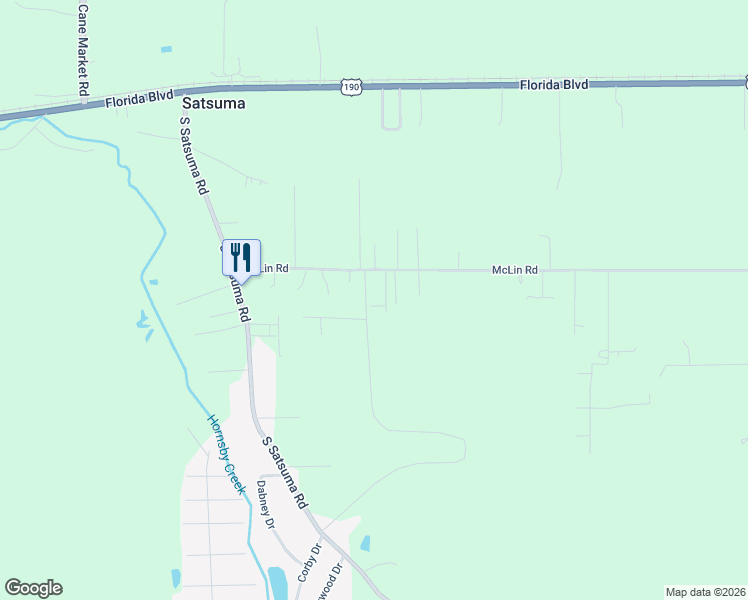 map of restaurants, bars, coffee shops, grocery stores, and more near 18684 McLin Road in Livingston