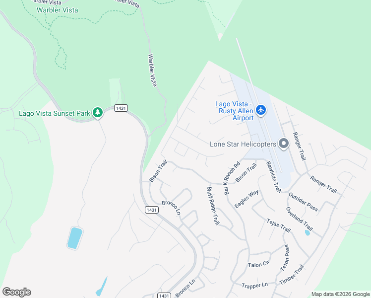 map of restaurants, bars, coffee shops, grocery stores, and more near 21501 Westward Ho Trail in Leander