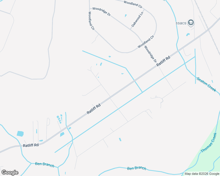 map of restaurants, bars, coffee shops, grocery stores, and more near 43383 Ratliff Road in Callahan