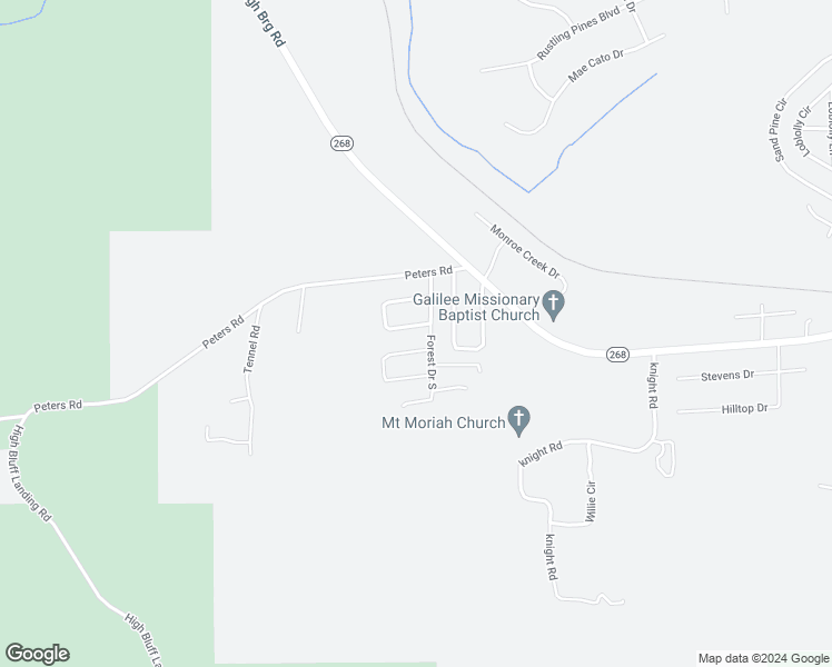 map of restaurants, bars, coffee shops, grocery stores, and more near 274 Forest Circle South in Midway