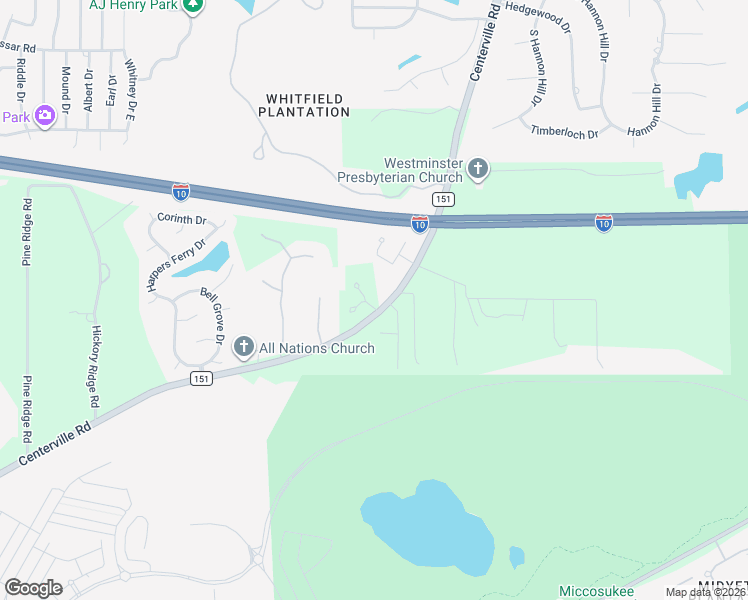 map of restaurants, bars, coffee shops, grocery stores, and more near 4036 Centerville Road in Tallahassee