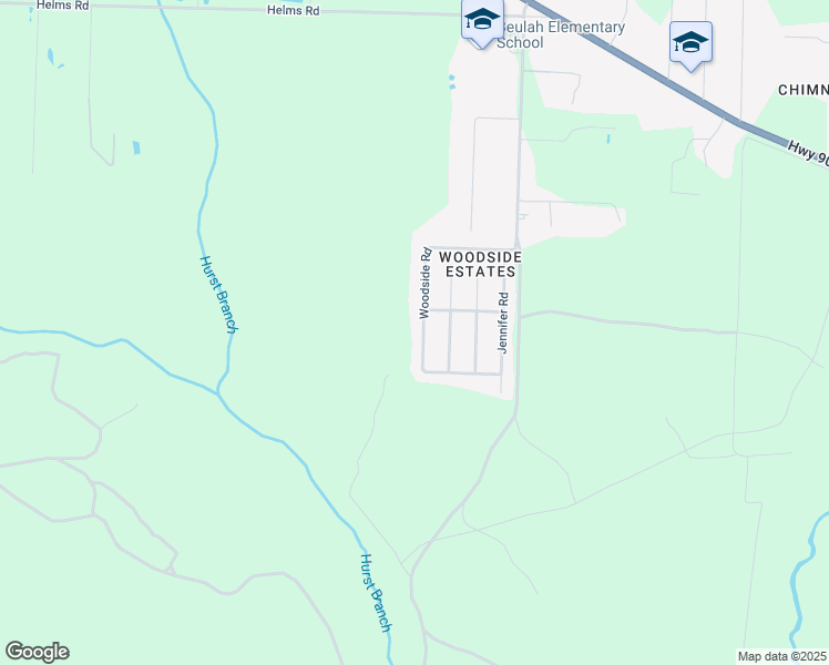 map of restaurants, bars, coffee shops, grocery stores, and more near 7097 Woodside Road in Pensacola