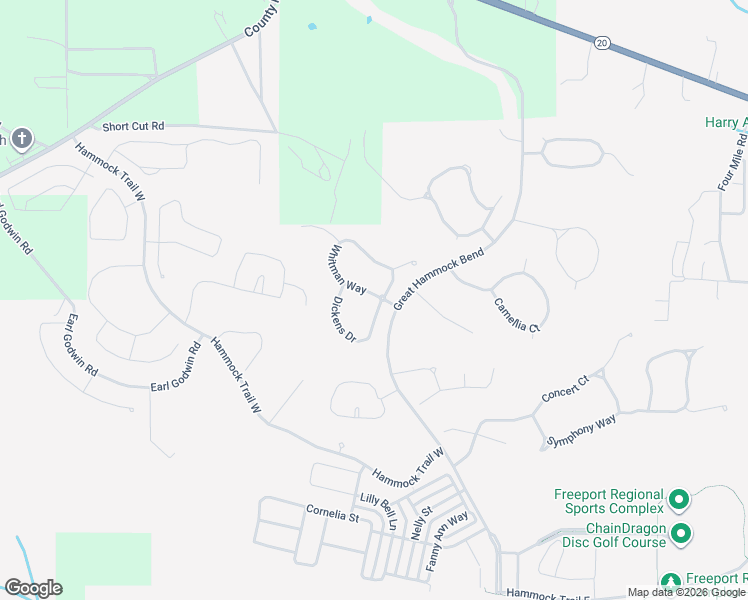 map of restaurants, bars, coffee shops, grocery stores, and more near 63 Whitman Way in Freeport