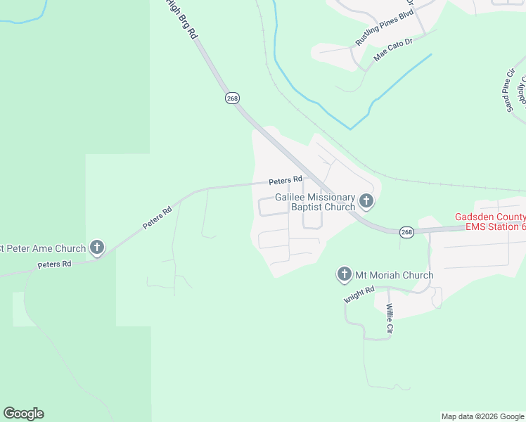 map of restaurants, bars, coffee shops, grocery stores, and more near 207 Forest Circle South in Midway