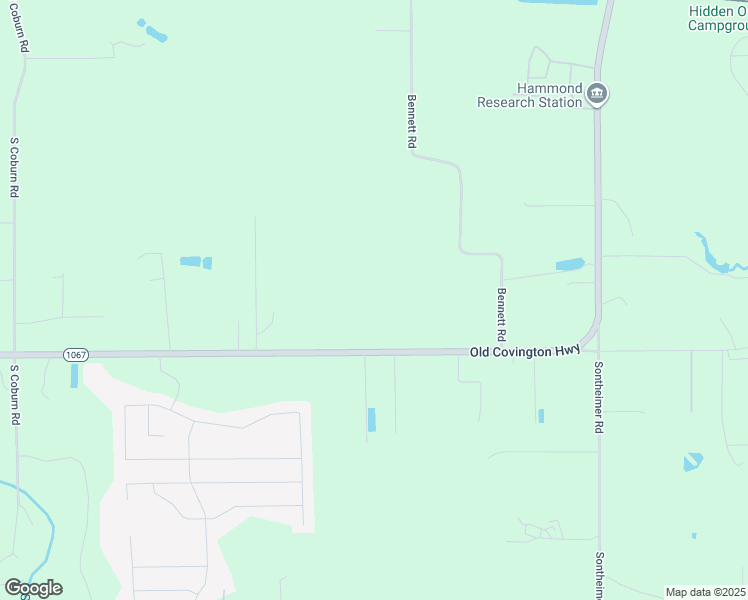 map of restaurants, bars, coffee shops, grocery stores, and more near 20397 Old Covington Highway in Hammond