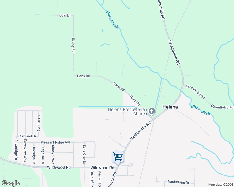 map of restaurants, bars, coffee shops, grocery stores, and more near 6324 Hans Road in Moss Point