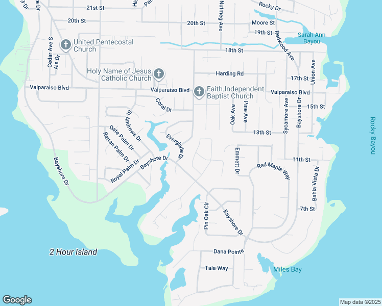map of restaurants, bars, coffee shops, grocery stores, and more near 937 Rue De Palms in Niceville