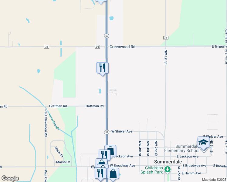 map of restaurants, bars, coffee shops, grocery stores, and more near in Summerdale