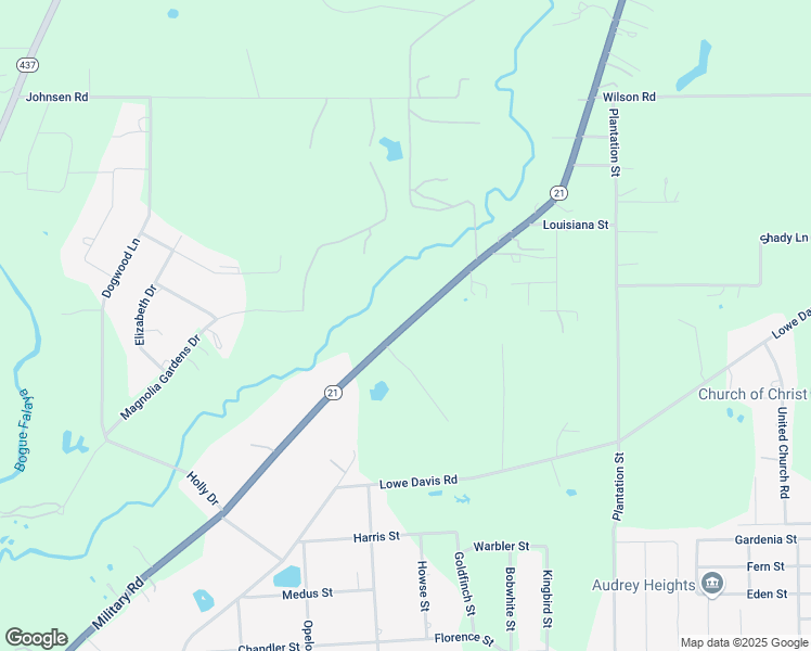 map of restaurants, bars, coffee shops, grocery stores, and more near 73355 Louisiana 21 in Covington