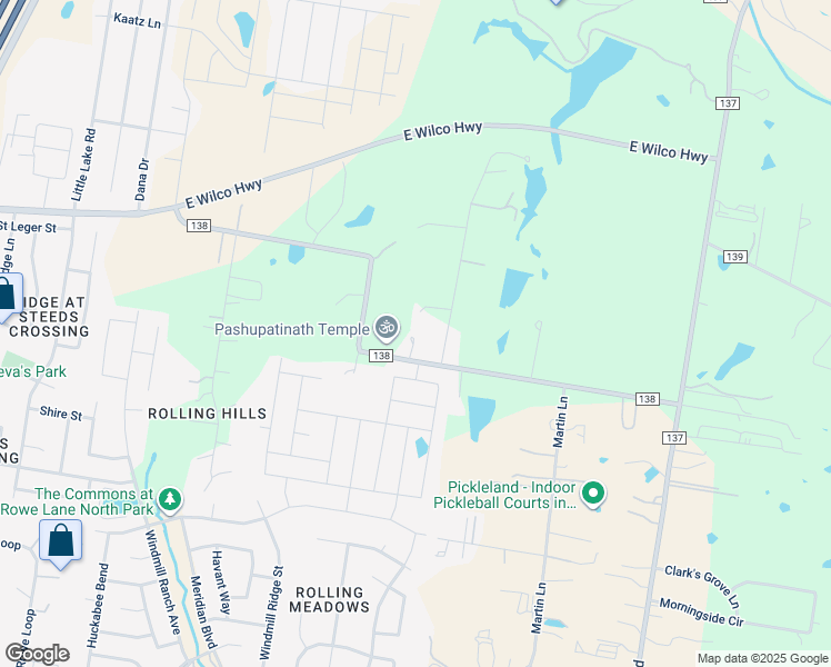 map of restaurants, bars, coffee shops, grocery stores, and more near 1401 County Road 138 in Hutto